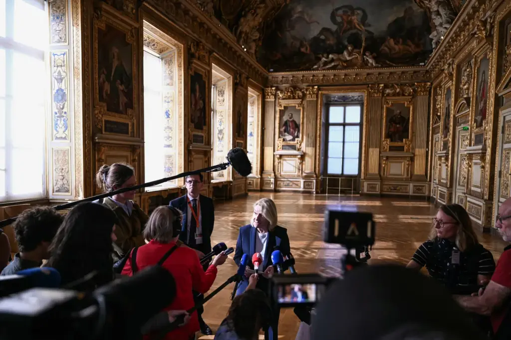 The Apollo Gallery of the Louvre Museum reopens nine months after the spectacular theft of the Crown Jewels