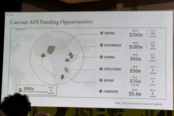 A map of Africa created by the US Government misidentifies all the countries during a conference