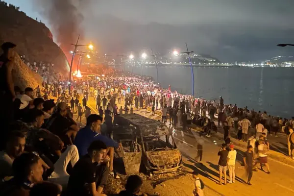 Así ha narrado la SER un momento de tensión en el lado marroquí de la frontera: “La gente empieza a correr”