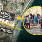 Timeline of a massive entry from Morocco to Ceuta: swimming, skirting the breakwater, and amid cries of victory