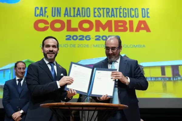 CAF announces investments of 9 billion dollars for Colombia during the Government of Abelardo de la Espriella