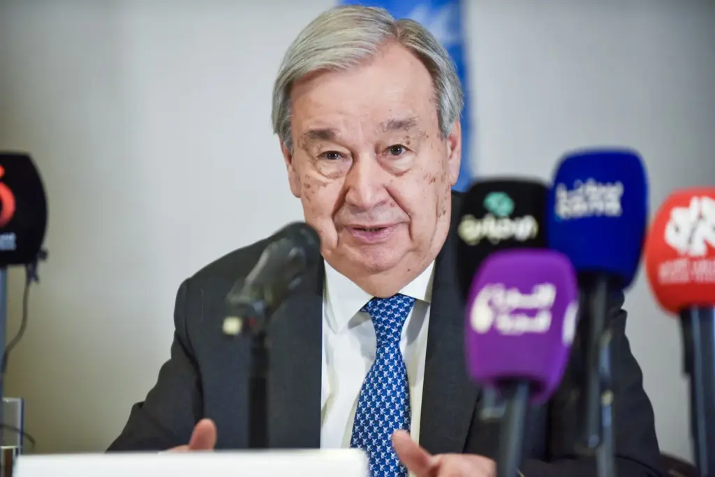Guterres praises the transition in Syria and calls on Israel to respect its territorial integrity