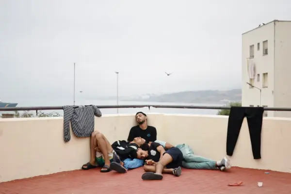 “He have slept in the mountains, because people threw stones and pistols at us”