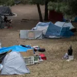The Barcelona Urban Guard evicts a homeless settlement in Montjuïc