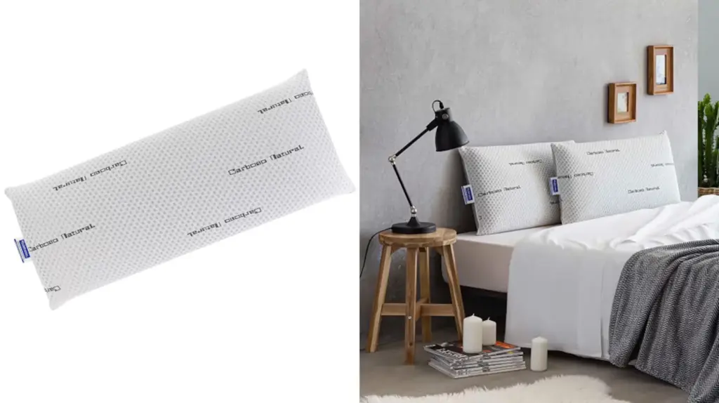 The Todocama viscoelastic and active carbon core pillow is sold in numerous sizes.