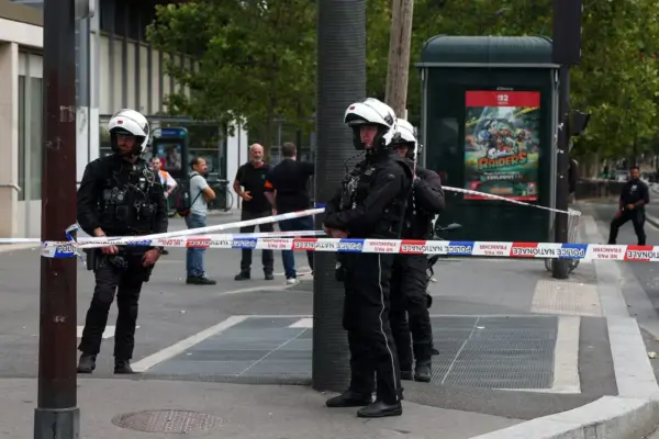 French police arrests a man after a knife attack on three women in Paris