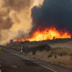 12 villages in Zamora evacuated after a fire in the Arribes del Duero