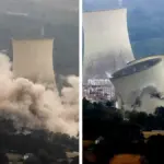 Así ha sido la caída de las cuatro torres de la central de As Pontes, en A Coruña