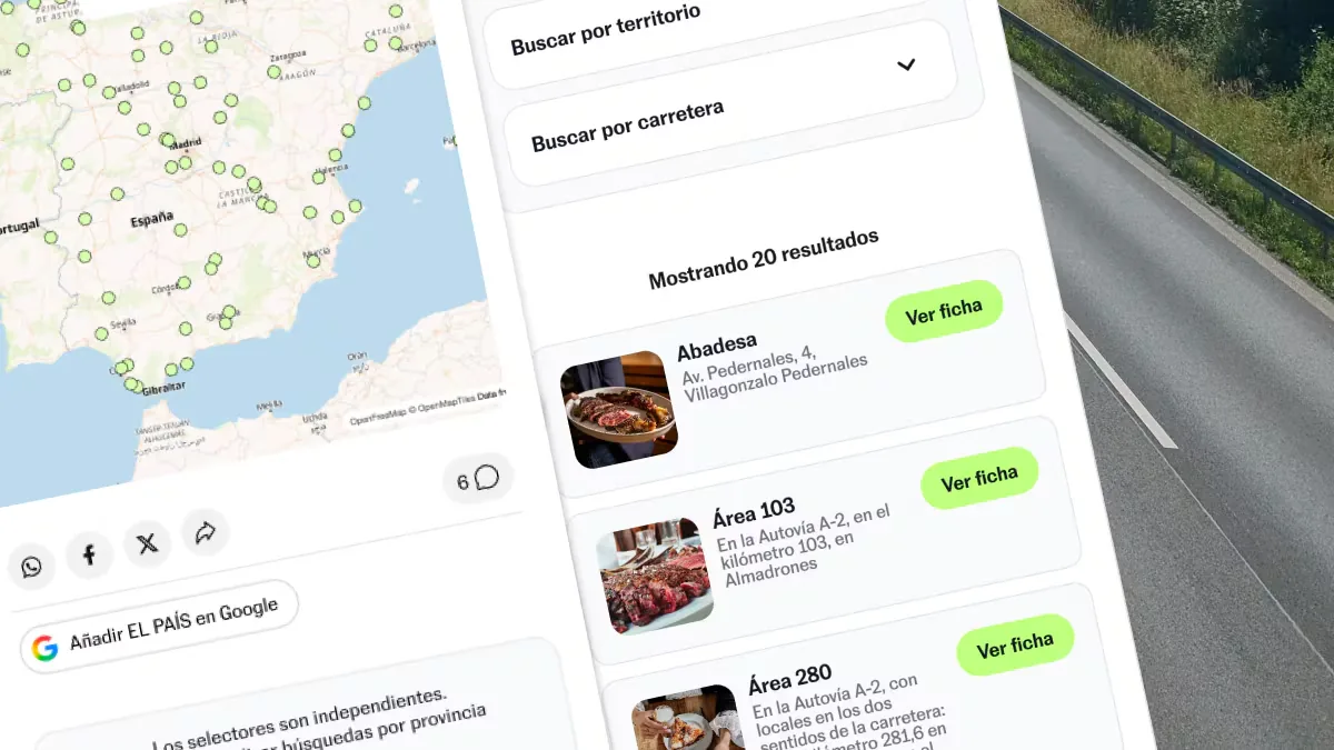 Search engine for the best roadside bars and restaurants to stop at