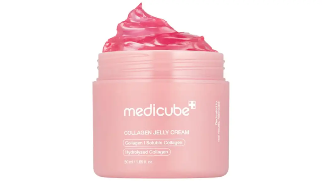 Esta crema de Medicube destaca por su textura gelatinosa.