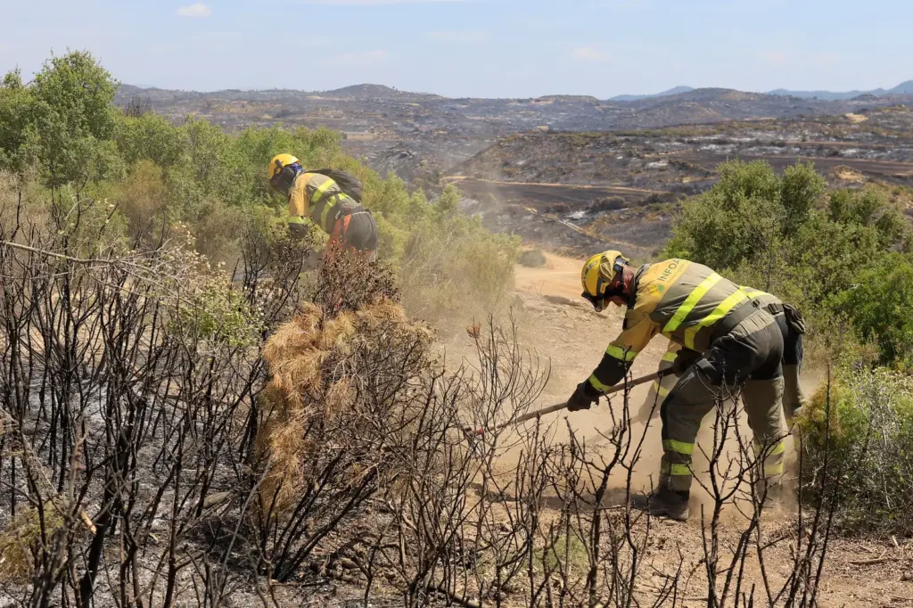 Azcón, on the Orés fire: “Today is the first day we breathe”