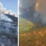 This is what the Madrid and Ávila wildfires look like from the air