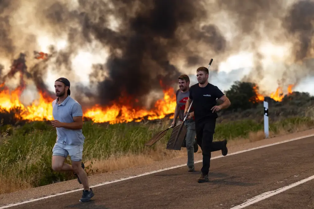 12 villages in Zamora evacuated after a fire in the Arribes del Duero