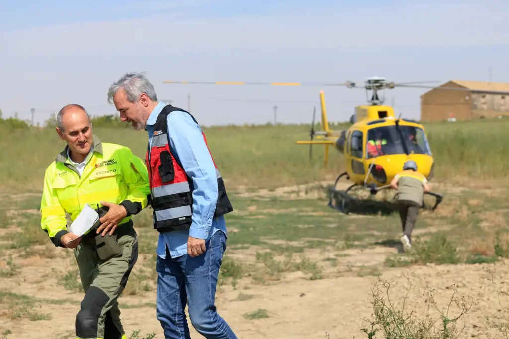 Azcón, on the Orés fire: “Today is the first day we breathe”