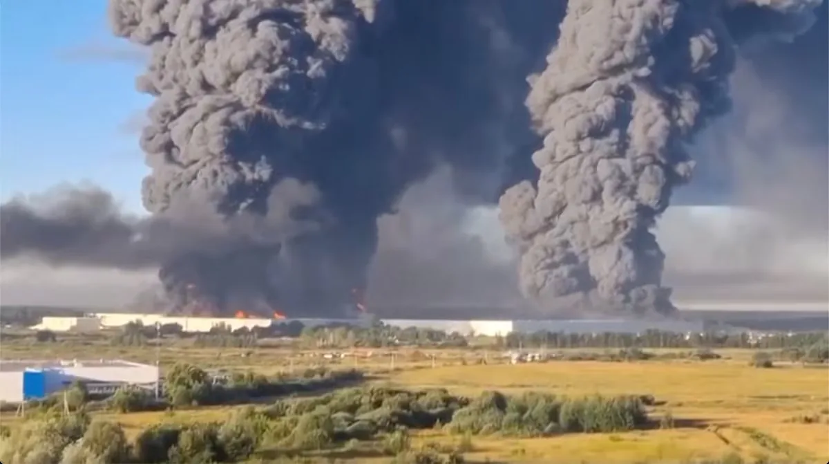 At least eight dead in a Ukrainian bombing of facilities of a major logistics company in Russia