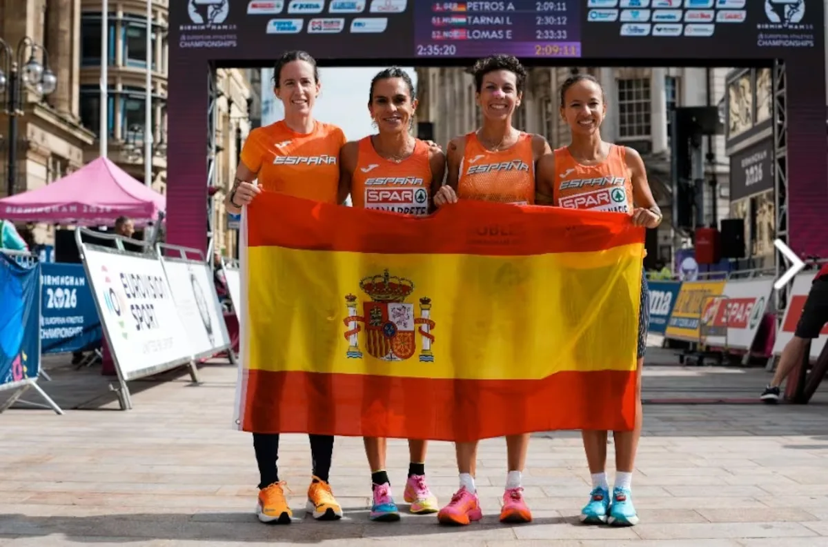 Spain shines in the marathon: Spanish athletes win the team bronze medal at the European Championships