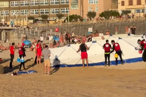 A 22-year-old young man dies after falling into the sea while fishing in San Sebastián