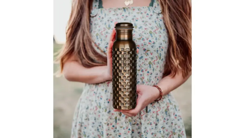 Copper water bottle August 26 body 2
