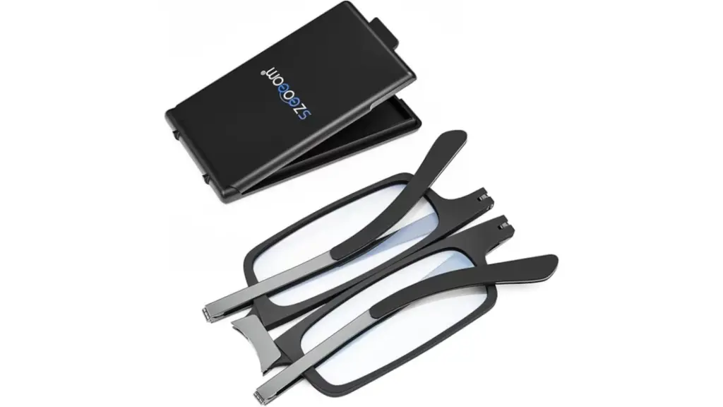 Folding reading glasses.