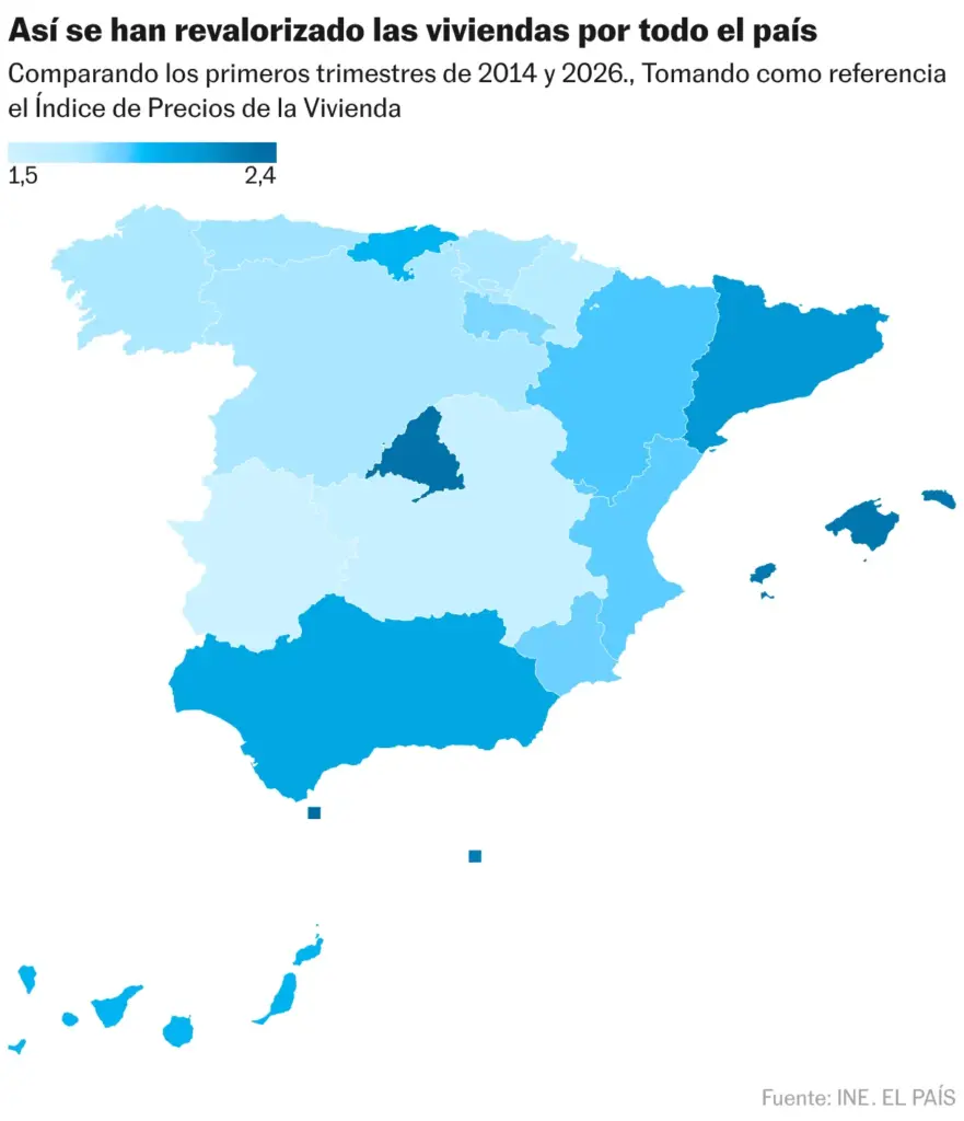This is how homes have appreciated across the country (Choropleth map)