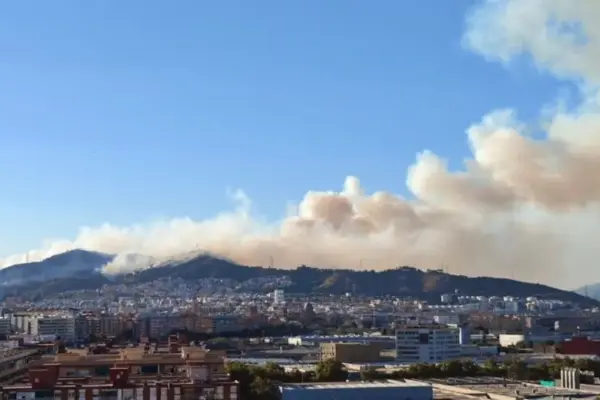 The Collserola fire, in Barcelona, stabilized