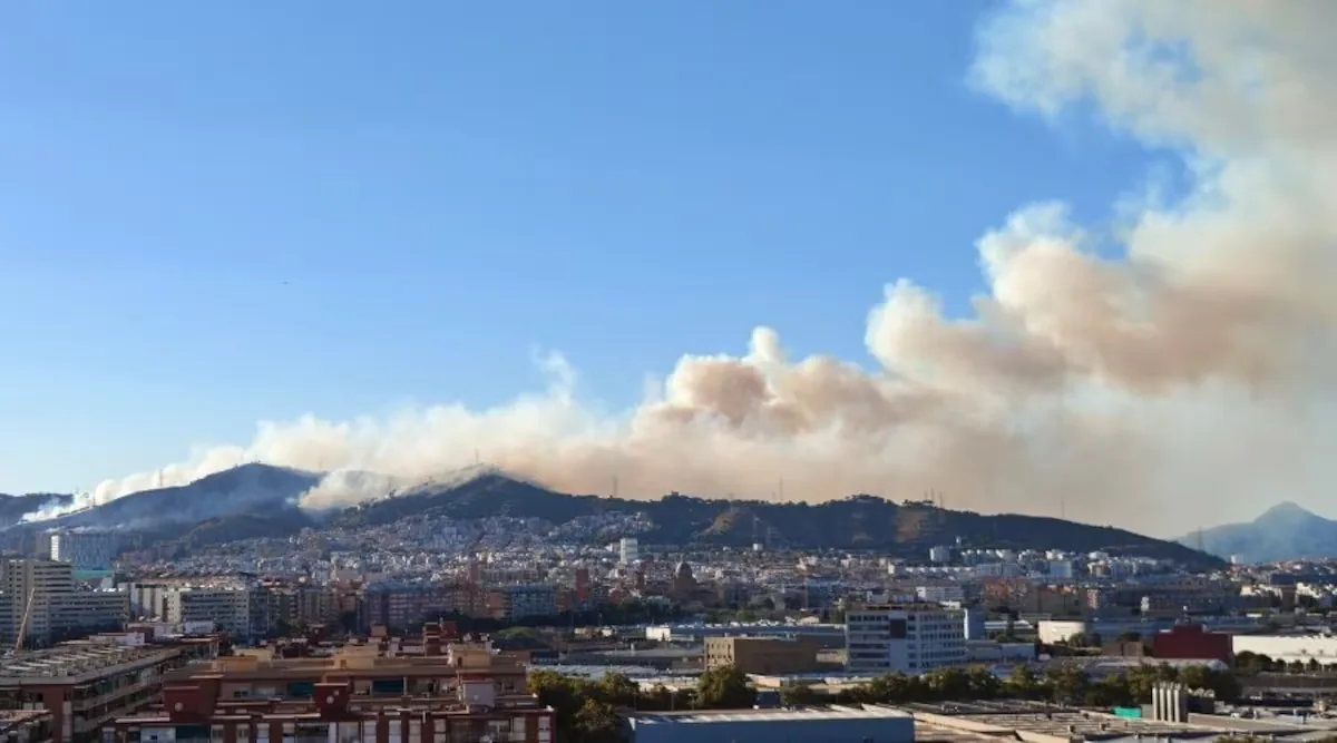 The Collserola fire, in Barcelona, stabilized
