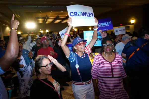 Democratic primaries in Wisconsin show the party's extreme division, with a narrow centrist lead