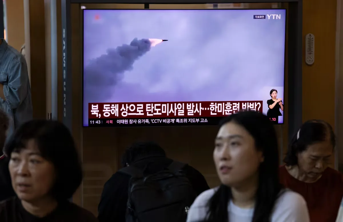 North Korea fires its second ballistic missile in six days