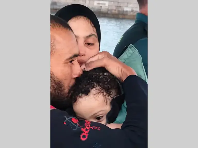 The hands that saved the swimmers at the Ceuta border: “Getting a baby and a family out is a joy”