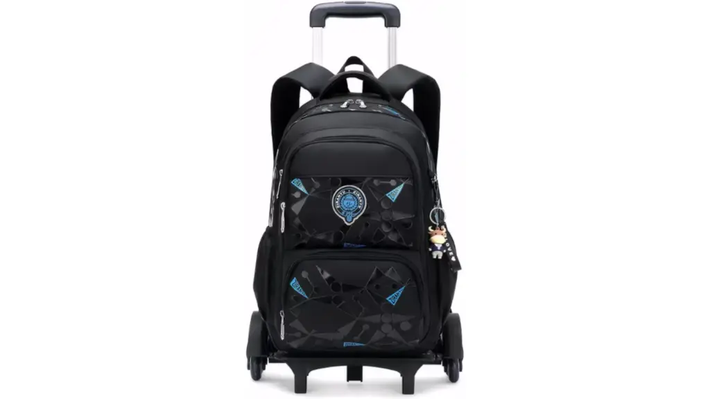 School backpack with wheels.