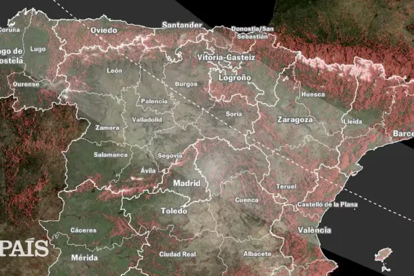 Where to watch the solar eclipse in Spain? Hourly map and visibility at each point in the country