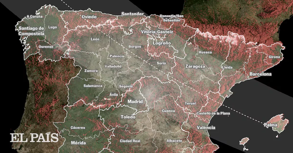 Where to watch the total eclipse on August 12 in Spain? Map with the time and visibility at each point in the country