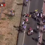 Pogacar falls with 32 kilometers to go and abandons La Vuelta in the eighth stage