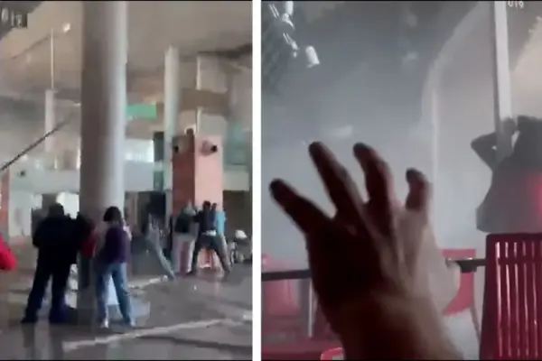 El momento exacto del terremoto de Colombia dentro del aeropuerto de Pereira