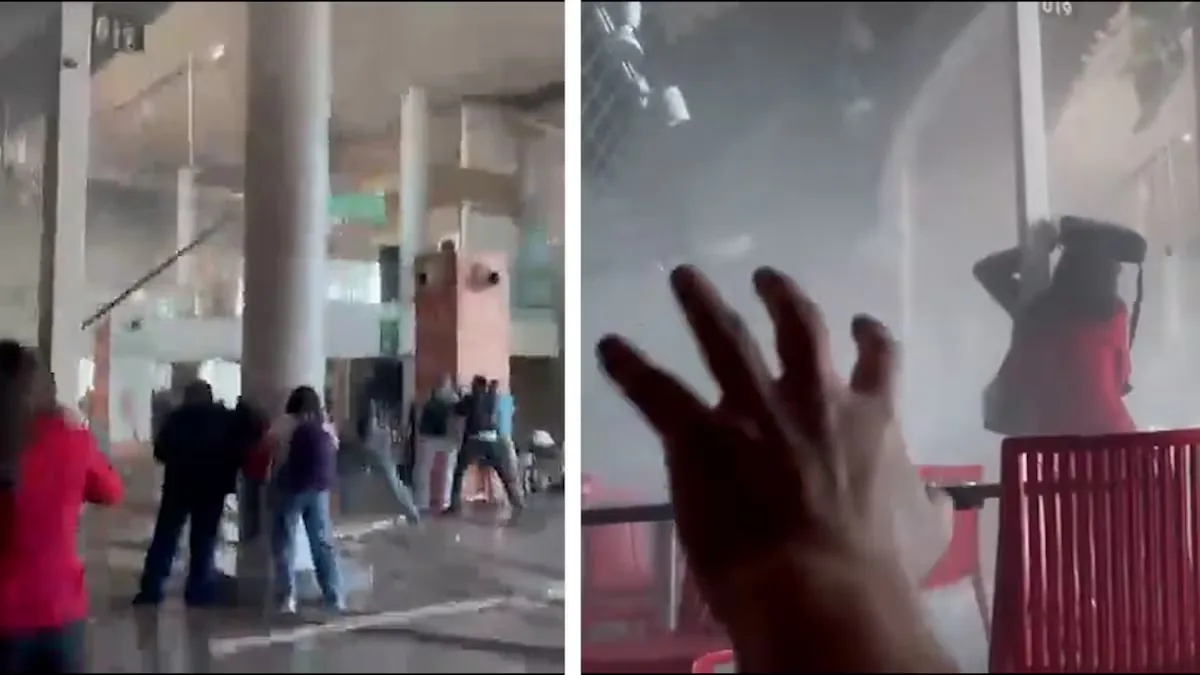 El momento exacto del terremoto de Colombia dentro del aeropuerto de Pereira