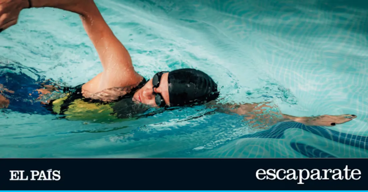 This swimming band helps keep ears dry inside and outside the pool