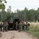 An Italian fighter jet under NATO command shoots down a drone of unknown origin in Latvia