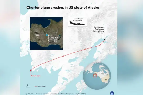 A charter plane crash leaves eight dead near a military base in Alaska