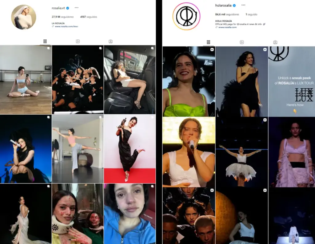 The new era of social networks and artists: they no longer share their lives like before