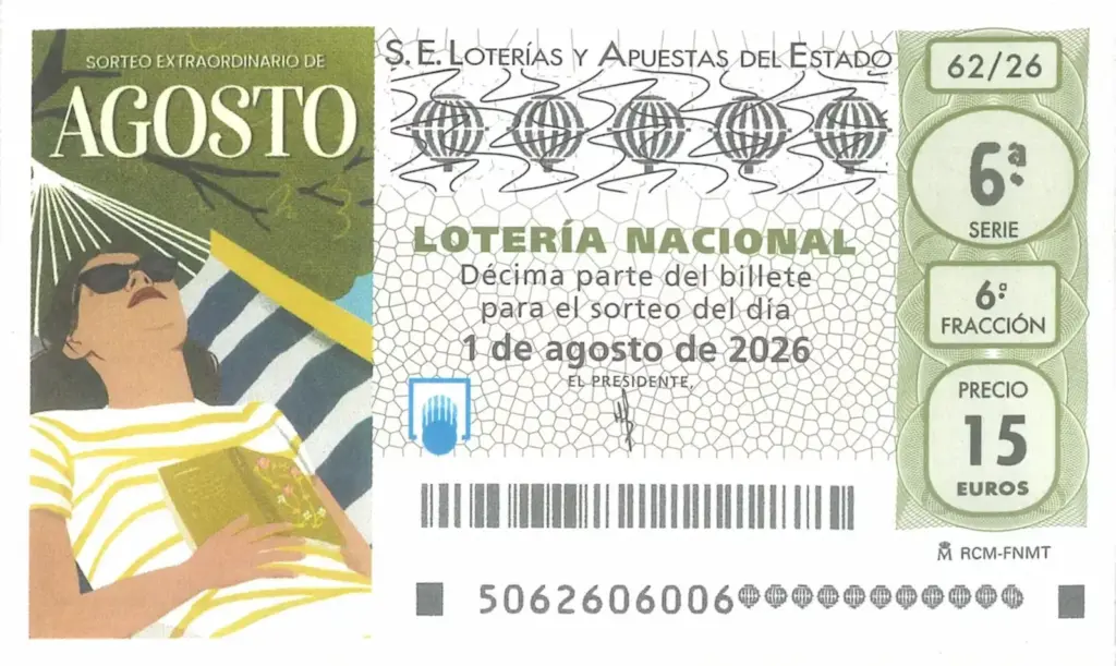 National Lottery ticket Saturday August 1, 2026