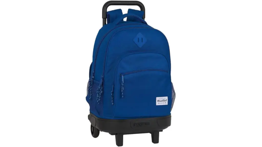 Primary school backpack with wheels.