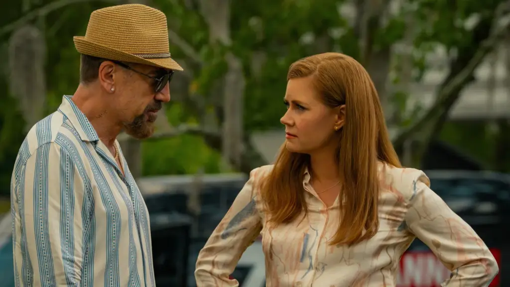 Javier Bardem, as Max Cady, and Amy Adams, as his lawyer, Anna Bowden, in 'Cape Fear', from Apple TV.