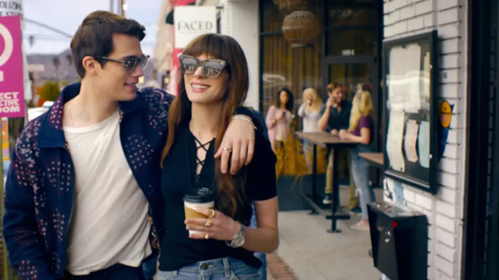 Nicholas Galitzine and Anne Hathaway