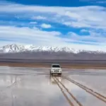 A driver damages Pampa del Leoncito, a natural jewel of northern Argentina