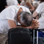 A ground services strike causes cancellations of flights from Barcelona airport