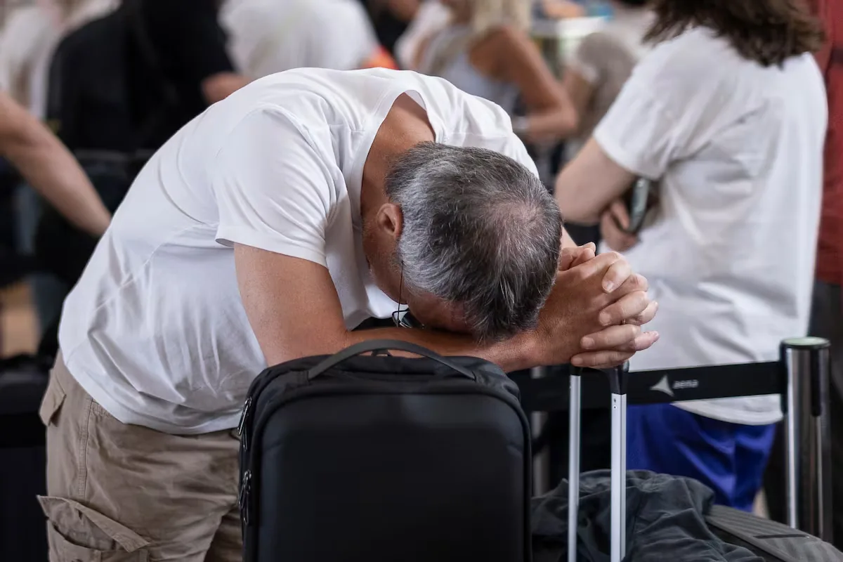 A ground services strike causes cancellations of flights from Barcelona airport