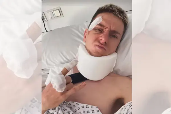 Pogacar, stable after his first night in the hospital, will undergo surgery in Barcelona once he improves following the concussion