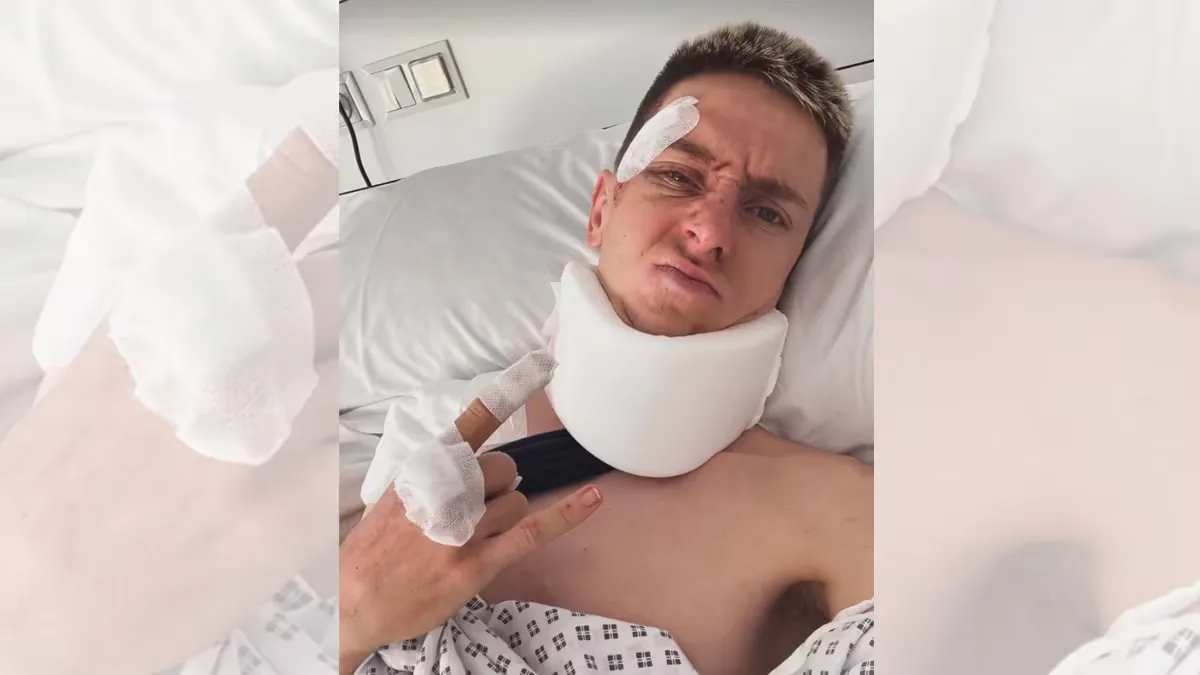 Pogacar, stable after his first night in the hospital, will undergo surgery in Barcelona once he improves following the concussion