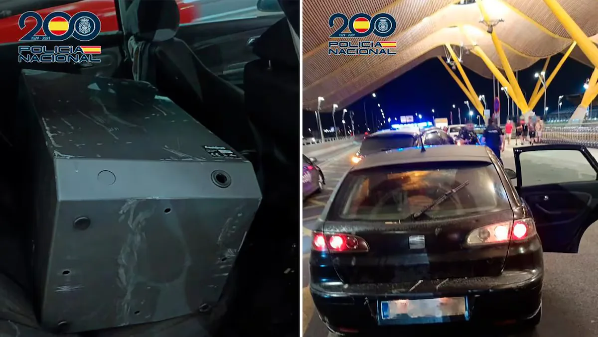 Three arrested for robbing a café in Villalba and fleeing to Barajas via five highways in a stolen car