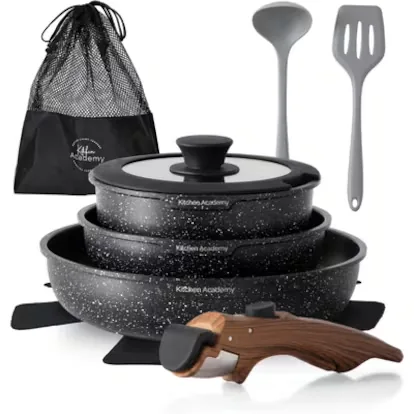 If you have a small kitchen, you need pans and pots with removable handles like the ones I have tried